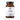 Supplement bottle with black cap and white label; brown capsules visible through glass