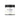 Nutritional supplement powder jar with black ribbed lid and white label front
